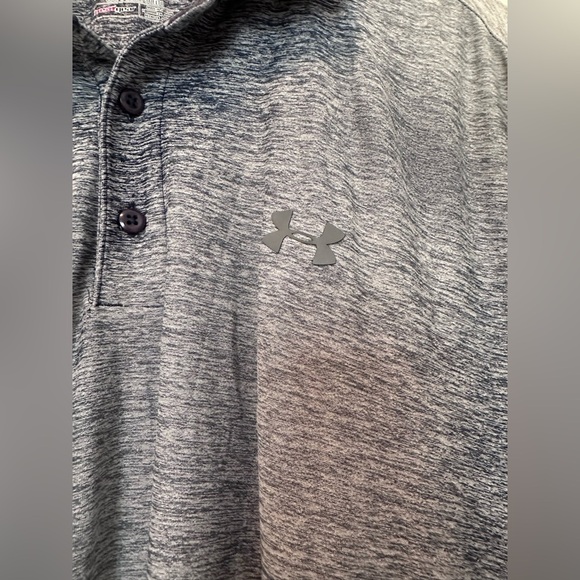 Men’s Under Armour Playoff Golf Polo Blue XL - Picture 6 of 7